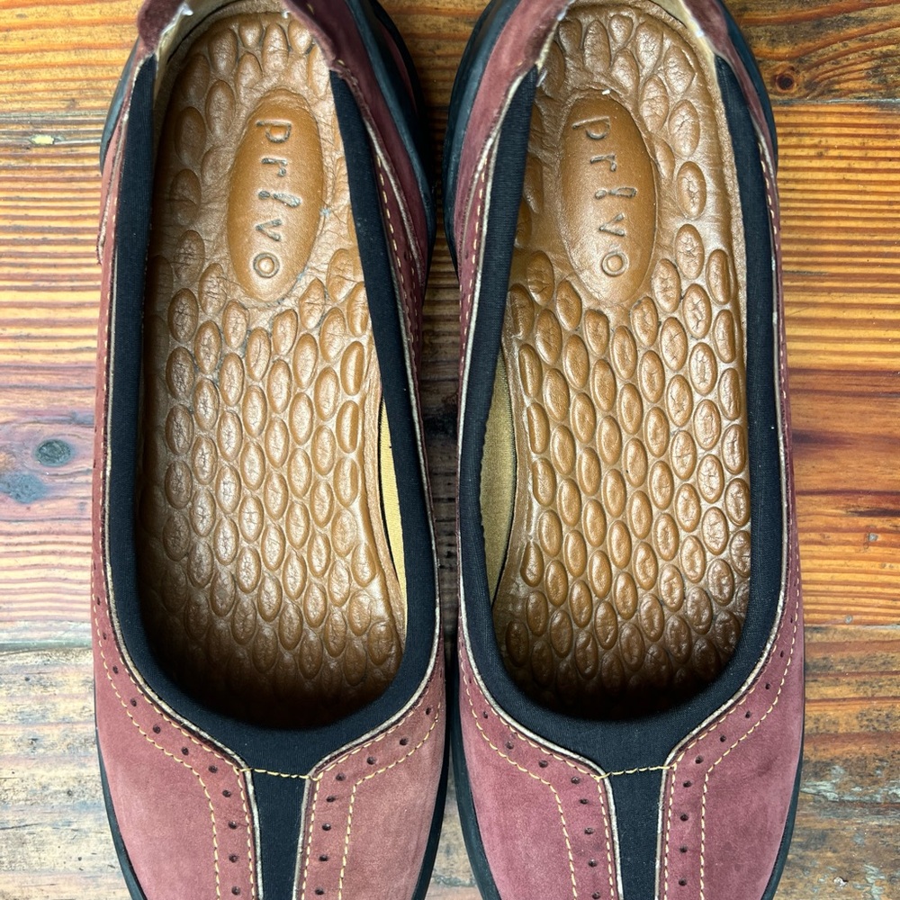CLARKS Shoes Privo Ballet Flats Leather Slip On Loafer Comfort Women’s 6M - Picture 6 of 9